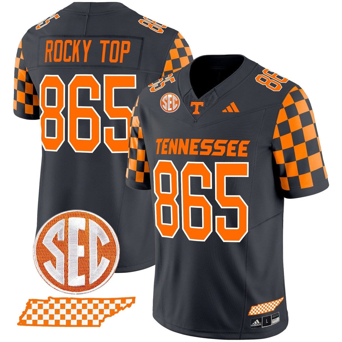 Rocky Top Jersey #865 Tennessee Vols Rebrand 2026 Checkerboard - Image 3