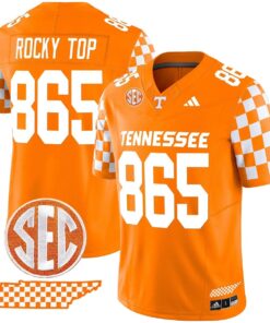 Rocky Top Jersey 865 Tennessee Vols Rebrand 2026 Checkerboard Stitched Orange