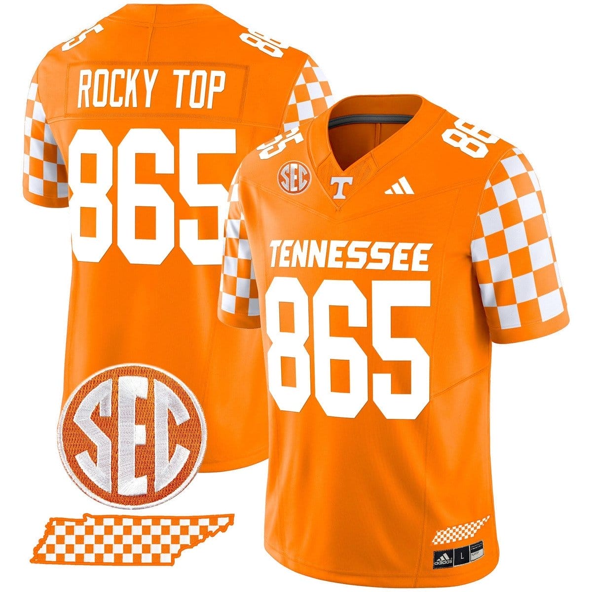 Rocky Top Jersey #865 Tennessee Vols Rebrand 2026 Checkerboard - Image 5