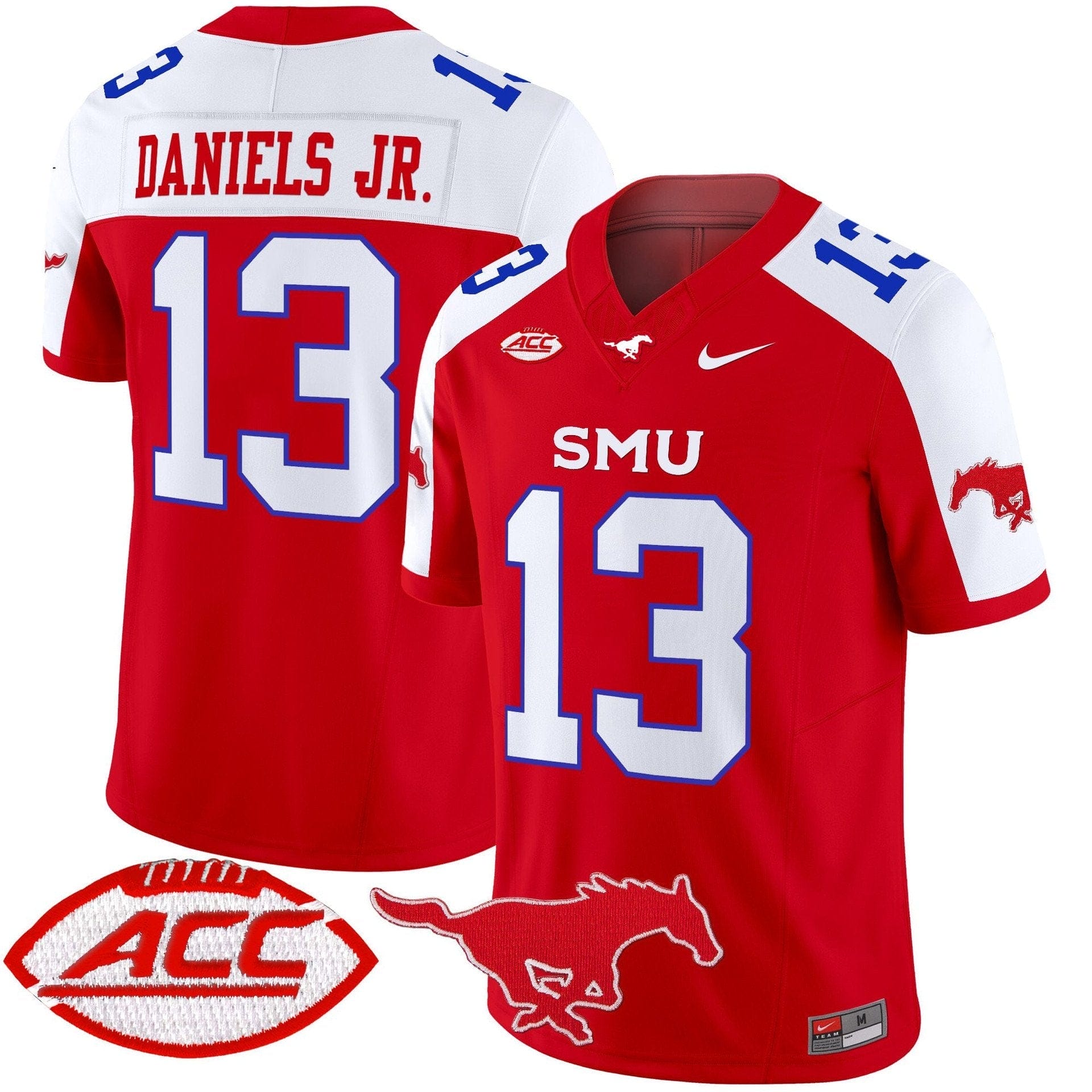 Roderick Daniels Jr Jersey #13 SMU Mustangs 2025 Vapor Limited Stitched - Image 4