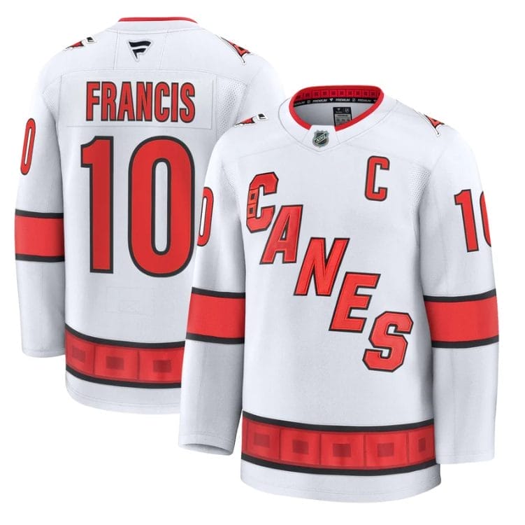 Ron Francis Jersey #10 Carolina Hurricanes 2025 - 26 Premium Stitched - Image 4