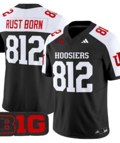 Rust Born Jersey 812 Indiana Hoosiers 2025 Limited Stitched Black Alter