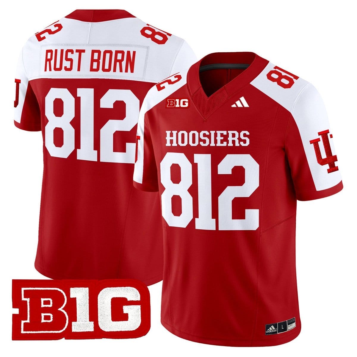 Rust Born Jersey #812 Indiana Hoosiers 2025 Limited Stitched - Image 4