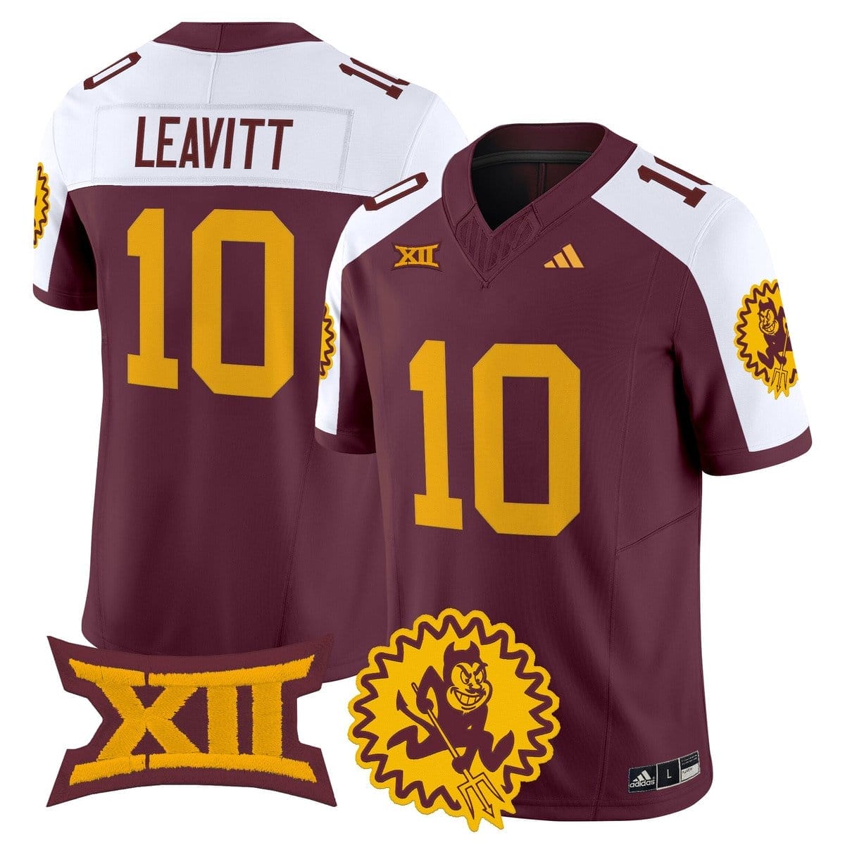 Sam Leavitt Jersey #10 Arizona State Sun Devils 1975 Throwback Stitched 4 Sam Leavitt Jersey #10 Arizona State Sun Devils 1975 Throwback Stitched - Image 4