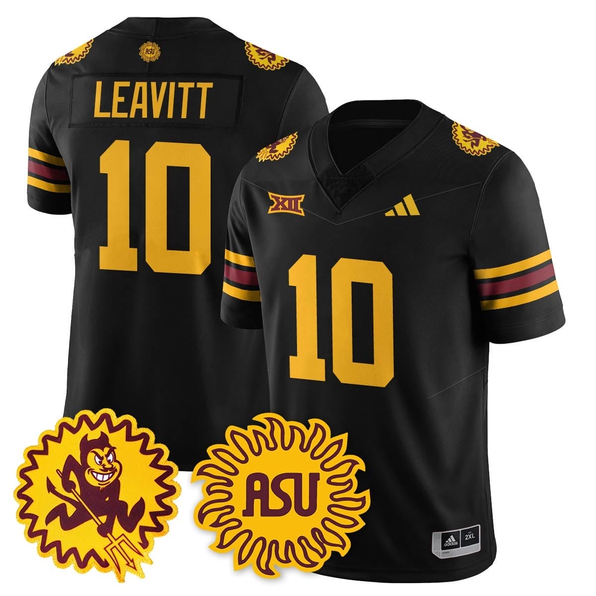 Sam Leavitt Jersey #10 Arizona State Sun Devils 1975 Throwback Stitched 1 Sam Leavitt Jersey #10 Arizona State Sun Devils 1975 Throwback Stitched