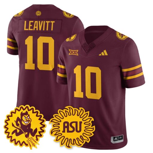 Sam Leavitt Jersey #10 Arizona State Sun Devils 1975 Throwback Stitched - Image 4