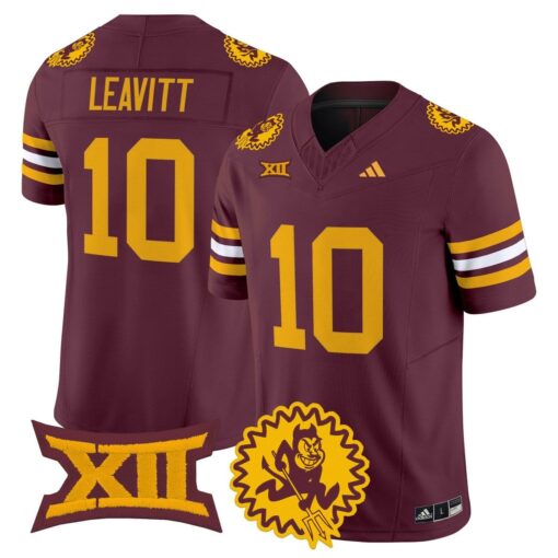 Sam Leavitt Jersey #10 Arizona State Sun Devils 1975 Throwback Stitched - Image 3