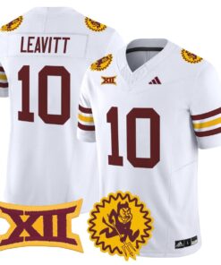 Alternative view of Sam Leavitt Jersey #10 Arizona State Sun Devils 1975 Throwback Stitched