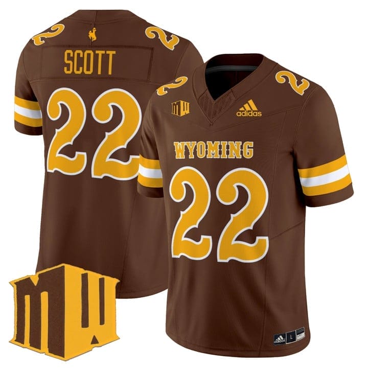 Sam Scott Jersey #22 Wyoming Cowboys 2025 Vapor Limited Stitched 3 Sam Scott Jersey #22 Wyoming Cowboys 2025 Vapor Limited Stitched - Image 3
