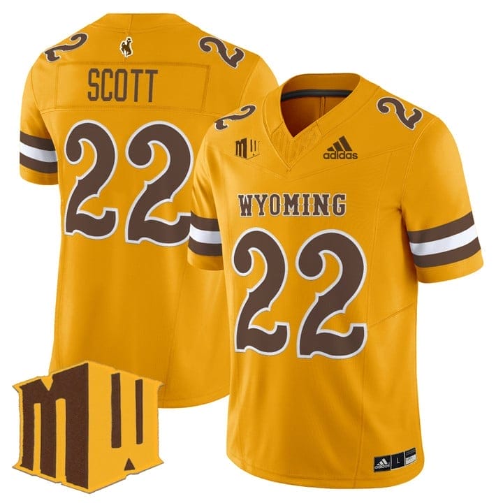 Sam Scott Jersey #22 Wyoming Cowboys 2025 Vapor Limited Stitched 5 Sam Scott Jersey #22 Wyoming Cowboys 2025 Vapor Limited Stitched - Image 5