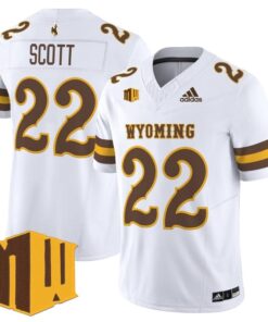 Sam Scott Jersey #22 Wyoming Cowboys 2025 Vapor Limited Stitched