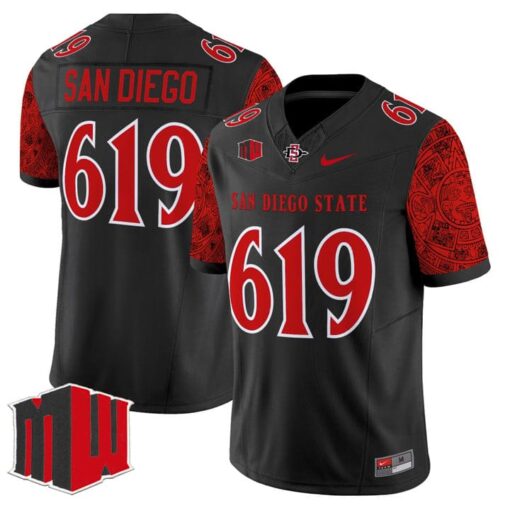 San Diego Jersey #619 San Diego State Aztecs 2025 Limited Stitched