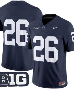 Alternative view of Saquon Barkley Jersey #26 No Name Penn State Nittany Lions 2025 Stitched