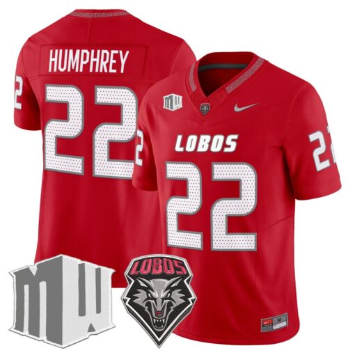 Scottre Humphrey Jersey #22 New Mexico Lobos 2025 Vapor Limited Stitched - Image 3
