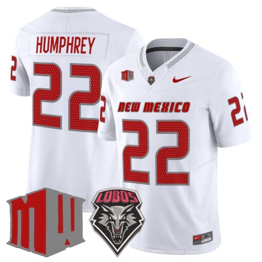Scottre Humphrey Jersey #22 New Mexico Lobos 2025 Vapor Limited Stitched - Image 2