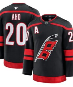 Alternative view of Sebastian Aho Jersey #20 Carolina Hurricanes 2025 - 26 Premium Stitched