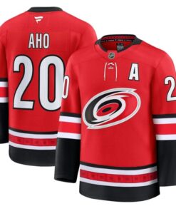 Sebastian Aho Jersey #20 Carolina Hurricanes 2025 - 26 Premium Stitched