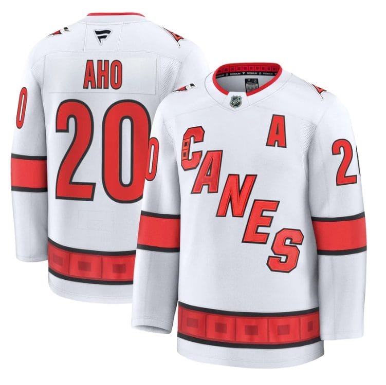 Sebastian Aho Jersey #20 Carolina Hurricanes 2025 - 26 Premium Stitched - Image 4