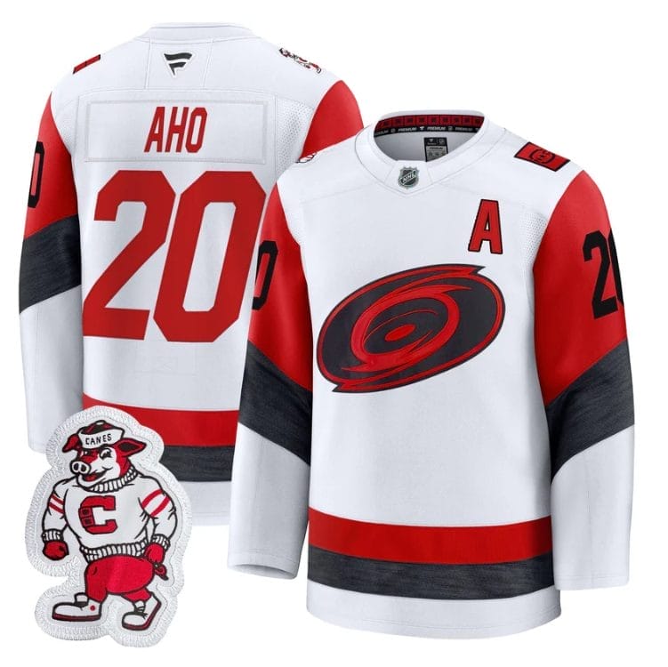 Sebastian Aho Jersey #20 Carolina Hurricanes 2025 - 26 Premium Stitched - Image 3