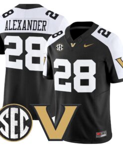 Sedrick Alexander Jersey 28 Vanderbilt Commodores 2025 Limited Stitched Alter