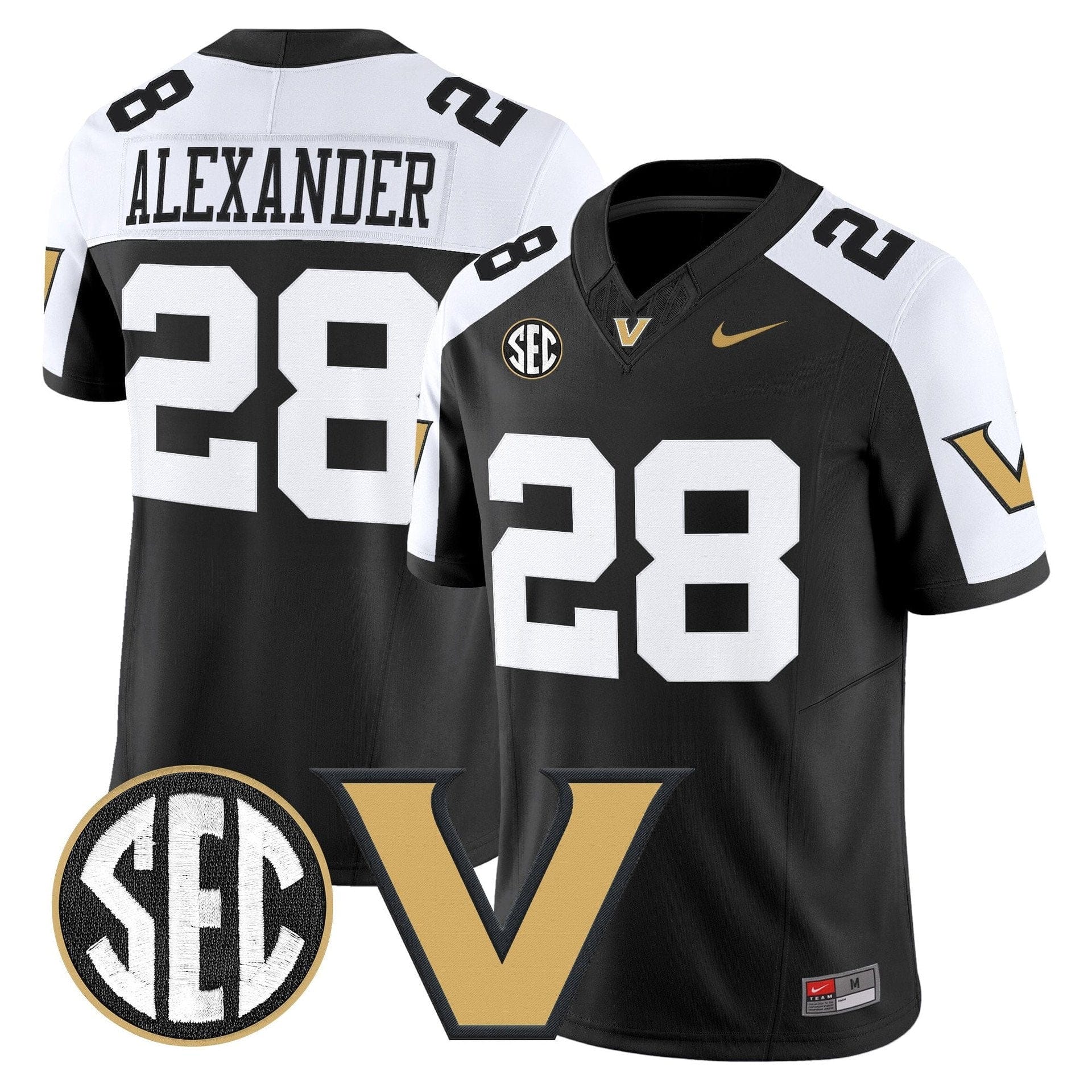 Sedrick Alexander Jersey #28 Vanderbilt Commodores 2025 Limited Stitched - Image 3