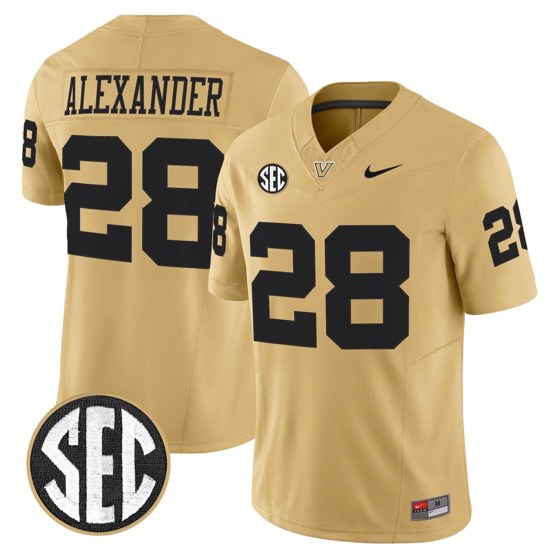 Sedrick Alexander Jersey #28 Vanderbilt Commodores 2025 Limited Stitched - Image 4