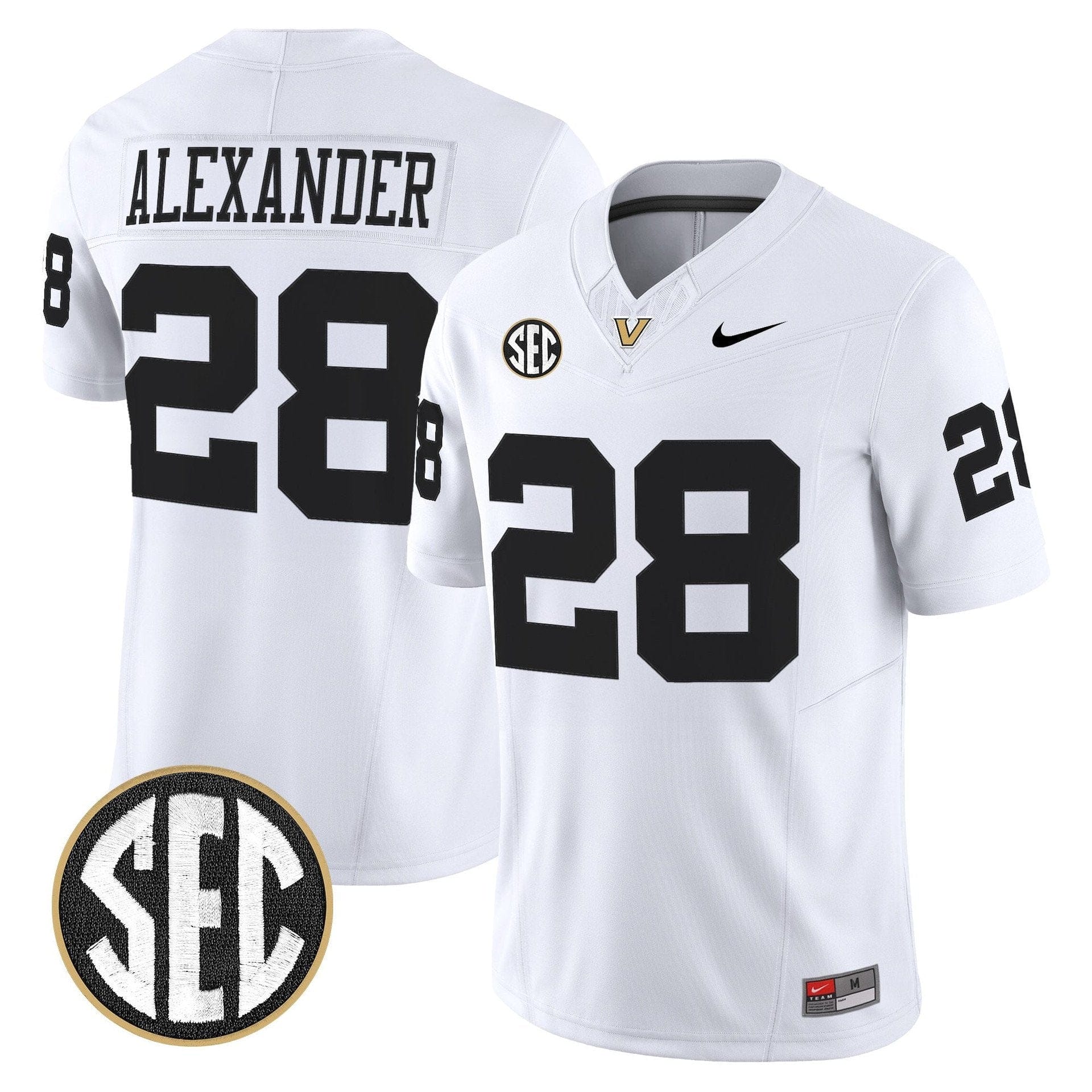 Sedrick Alexander Jersey #28 Vanderbilt Commodores 2025 Limited Stitched - Image 2