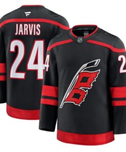 Alternative view of Seth Jarvis Jersey #24 Carolina Hurricanes 2025 - 26 Premium Stitched