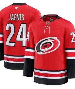 Seth Jarvis Jersey #24 Carolina Hurricanes 2025 - 26 Premium Stitched