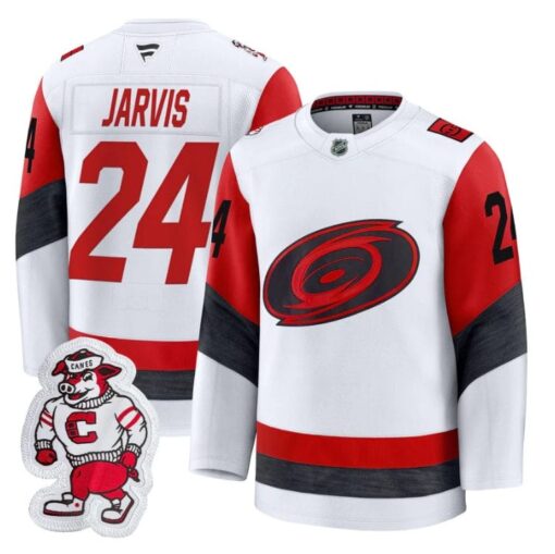 Seth Jarvis Jersey #24 Carolina Hurricanes 2025 - 26 Premium Stitched - Image 3