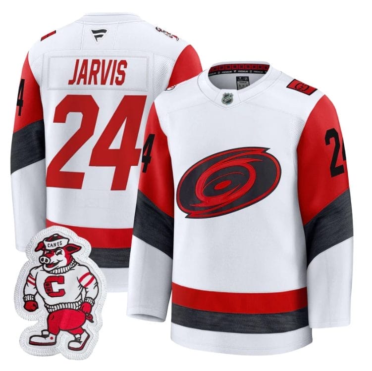Seth Jarvis Jersey #24 Carolina Hurricanes 2025 - 26 Premium Stitched - Image 3