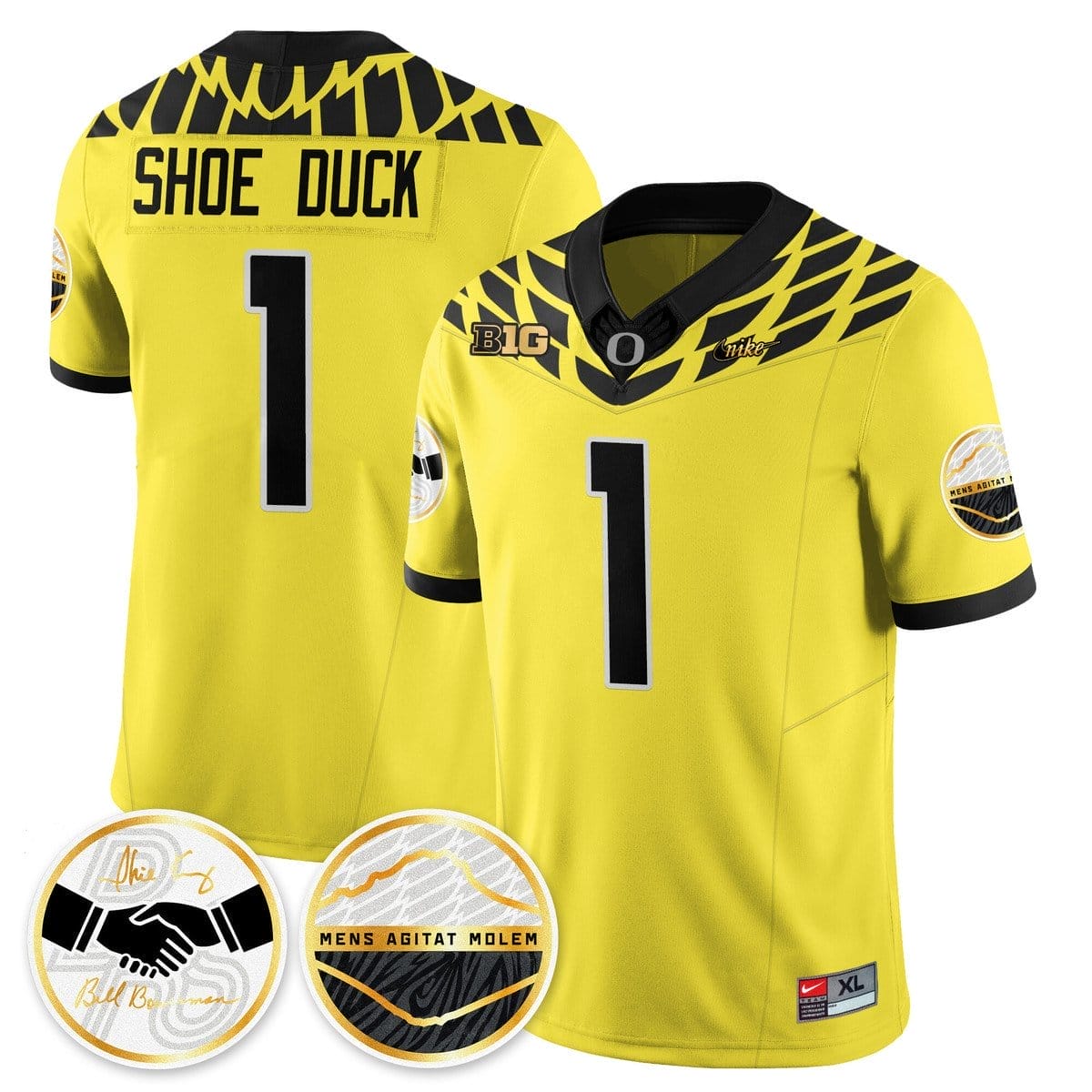 Shoe Duck Jersey #1 Oregon Ducks 2025 Shoe Duck Stitched - Image 5