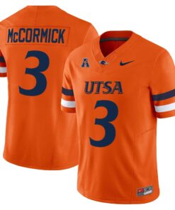 Sincere McCormick Jersey 3 UTSA Roadrunners 2025 Vapor Limited Stitched Orange