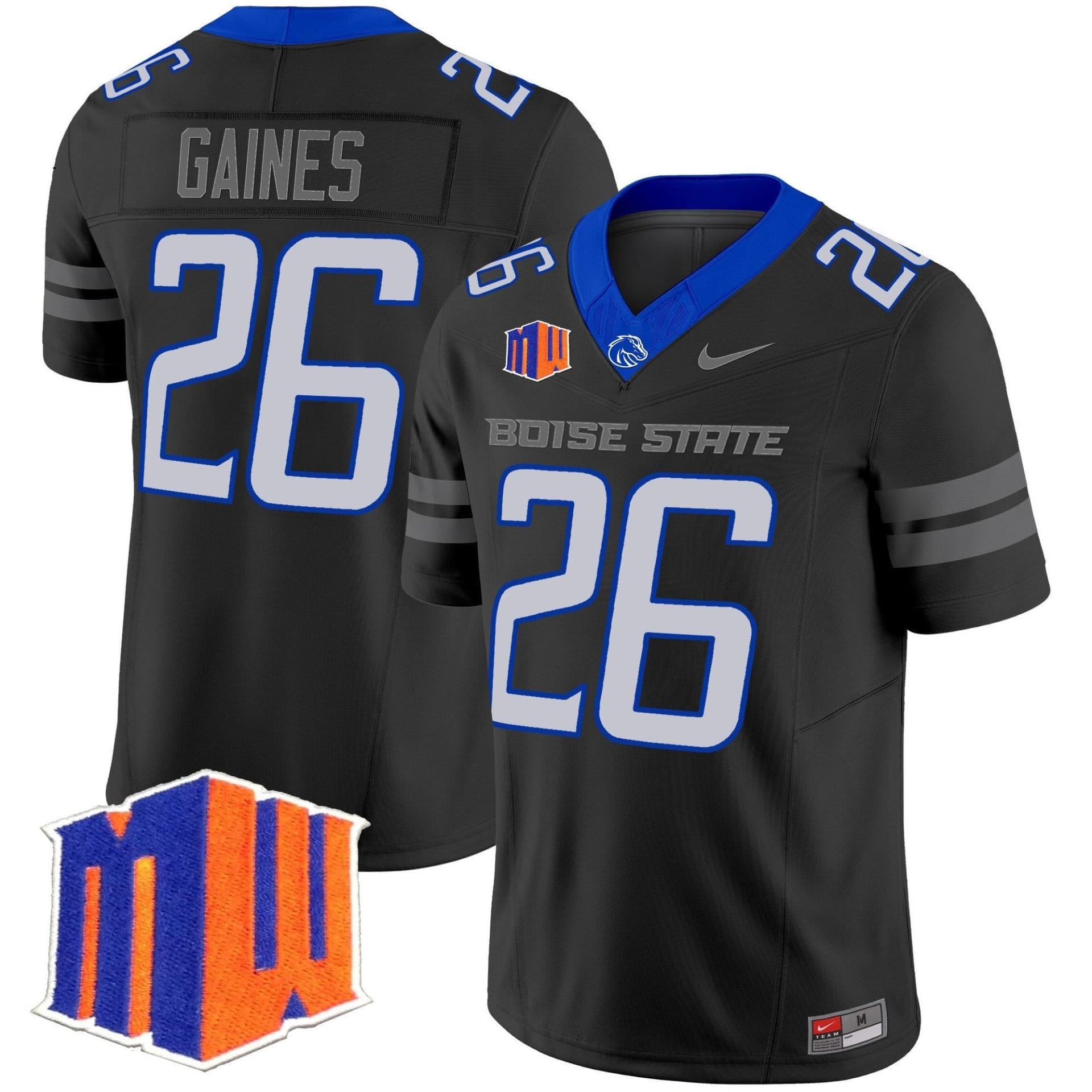 Sire Gaines Jersey #26 Boise State Broncos 2025 Vapor Stitched 1 Sire Gaines Jersey #26 Boise State Broncos 2025 Vapor Stitched