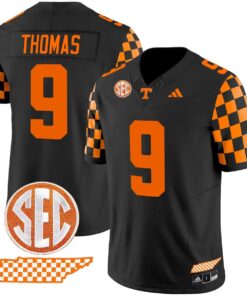 Star Thomas Jersey #9 Tennessee Vols Rebrand 2026 Checkerboard Stitched