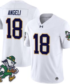 Steve Angeli Jersey #18 Notre Dame 2025 Gridiron Leprechaun Edition