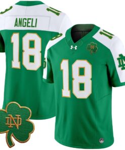 Steve Angeli Jersey #18 Notre Dame 2025 Vapor Limited V3 Stitched