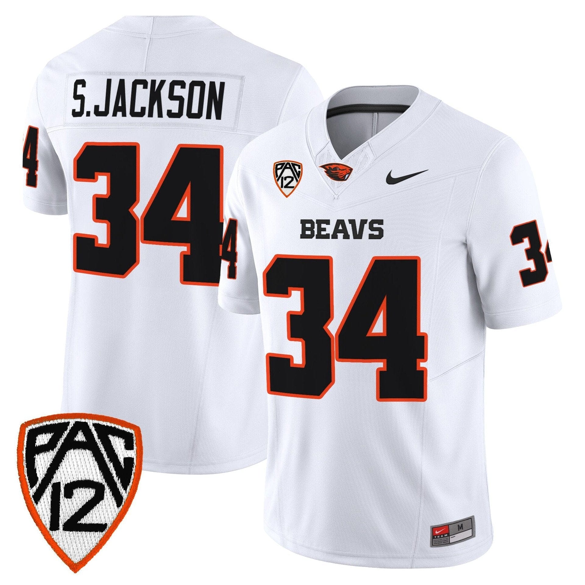Steven Jackson Jersey #34 Oregon State Beavers 2025 Limited Stitched - Image 2