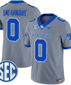 Sumo Karngbaye Jersey 0 Kentucky Wildcats 2025 Limited Stitched Gray