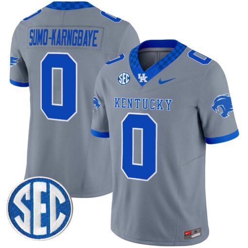 Sumo-Karngbaye Jersey #0 Kentucky Wildcats 2025 Limited Stitched - Image 4