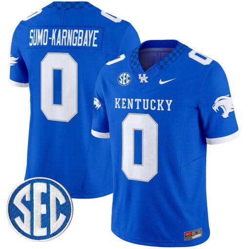 Sumo-Karngbaye Jersey #0 Kentucky Wildcats 2025 Limited Stitched - Image 5