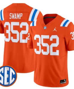 Alternative view of Swamp Jersey #352 Florida Gators 1960s Throwback Vapor Limited