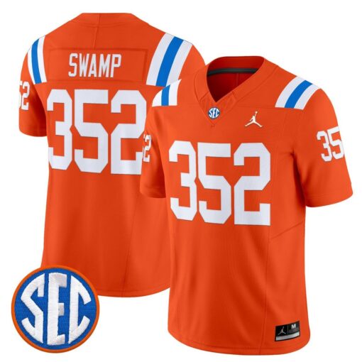 Swamp Jersey #352 Florida Gators 1960s Throwback Vapor Limited - Image 2