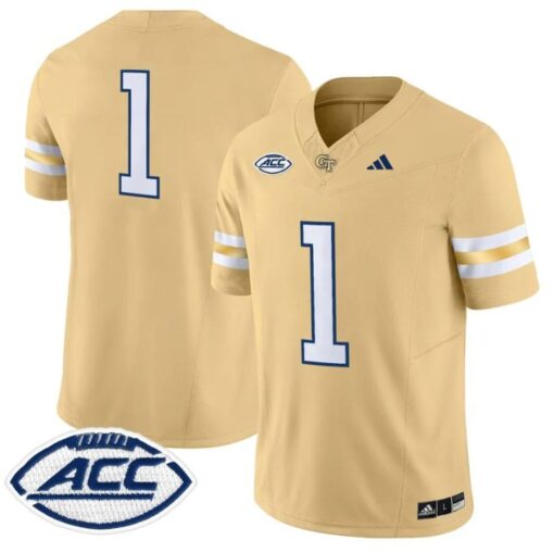 Team Jersey #1 Georgia Tech Yellow Jackets 2025 Limited Stitched - Image 3