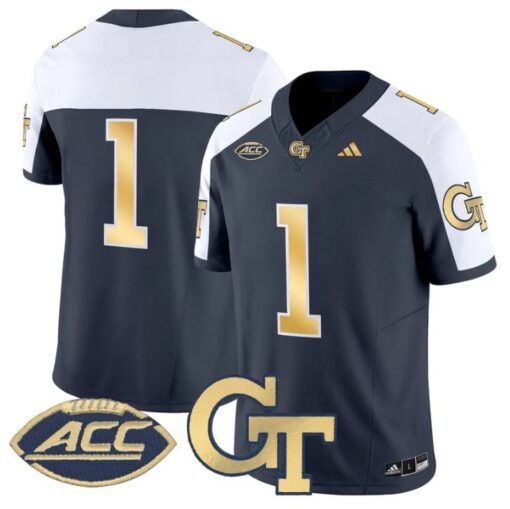 Team Jersey #1 Georgia Tech Yellow Jackets 2025 Limited Stitched - Image 4