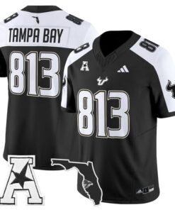 Tampa Bay Jersey 813 South Florida Bulls 2025 Vapor Limited Stitched Black Alter