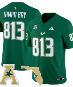 Tampa Bay Jersey 813 South Florida Bulls 2025 Vapor Limited Stitched Green