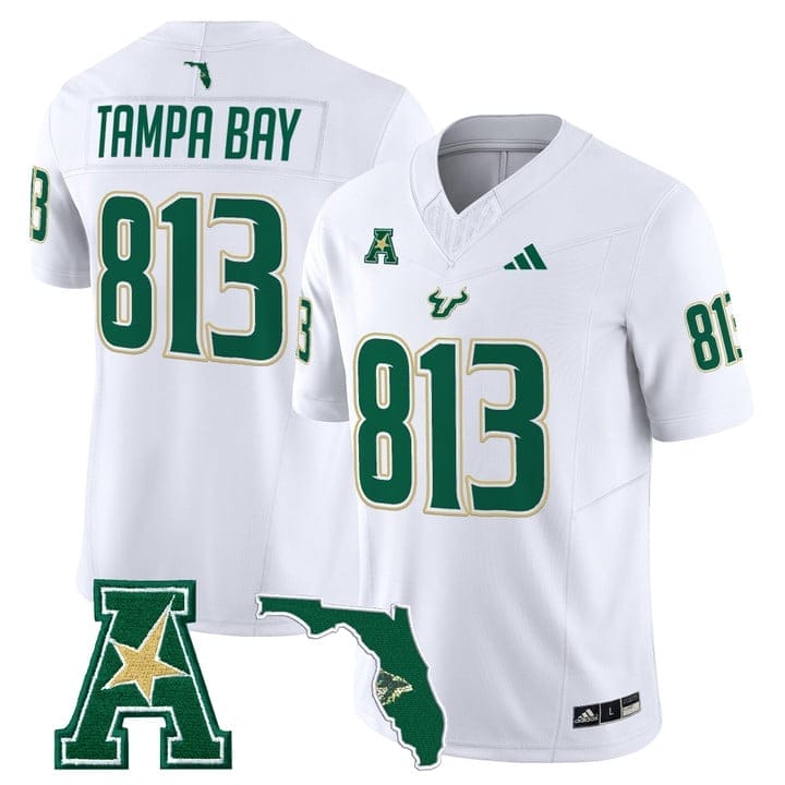 Tampa Bay Jersey #813 South Florida Bulls 2025 Vapor Limited Stitched - Image 2