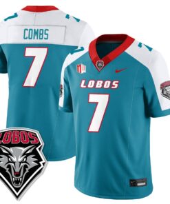 Alternative view of Tavian Combs Jersey #7 UNM Lobo Football 2025 All Stitched