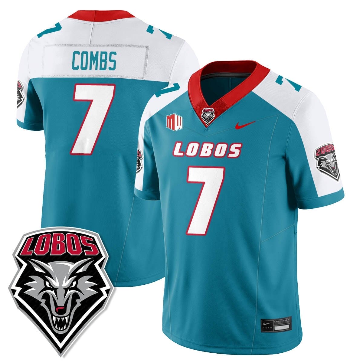 Tavian Combs Jersey #7 UNM Lobo Football 2025 All Stitched 2 Tavian Combs Jersey #7 UNM Lobo Football 2025 All Stitched - Image 2